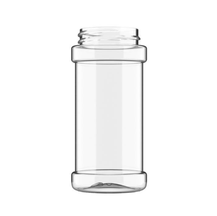 175ml Clear PET Spice Jar, 38/400 Neck